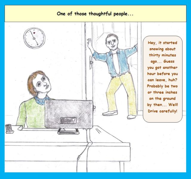 Cartoon of office workers